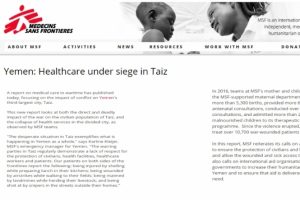'Sınır Tanımayan Doktorlar'dan Yemen raporu
