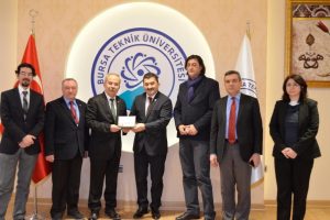 MMO Bursa Şubesi'nden Bursa Teknik &Uuml;niversitesi Rekt&ouml;r&uuml; Karademir'e ziyaret