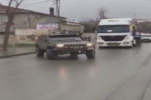 Trafik magandası kameraya b&ouml;yle yansıdı