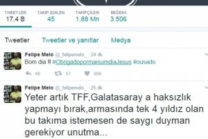 Melo Brezilya'dan TFF'yi eleştirdi