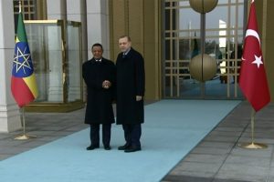 Erdoğan, Etiyopyalı mevkidaşını resmi t&ouml;renle karşıladı