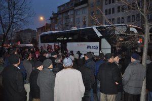 Umre yolcuları kutsal topraklara uğurlandı