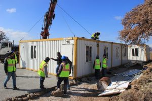 Deprem b&ouml;lgesinde konteyner okullar kuruluyor