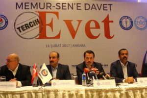 Memur-Sen anayasaya "evet" diyor