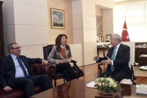 Kılı&ccedil;daroğlu, İsrail B&uuml;y&uuml;kel&ccedil;isi Naeh ile g&ouml;r&uuml;şt&uuml;