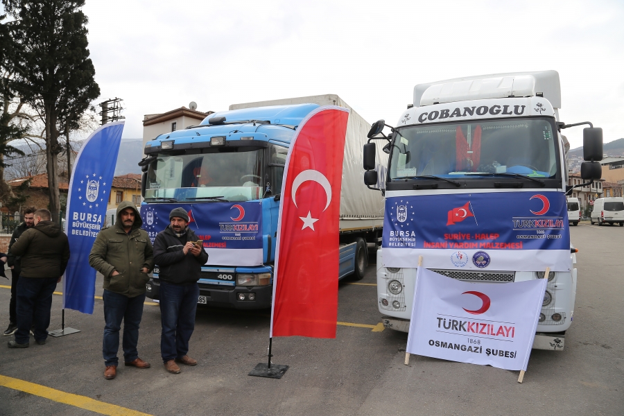 Bursa'dan Halep'e yardımlar devam ediyor