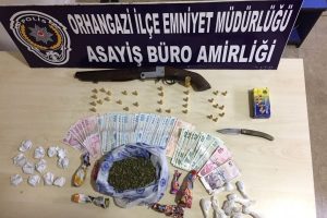 Bursa Orhangazi'de uyuşturucu operasyonu 1 g&ouml;zaltı