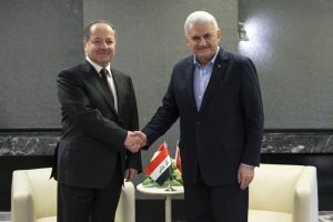 Başbakan Yıldırım M&uuml;nih'te Barzani'yle g&ouml;r&uuml;şt&uuml;