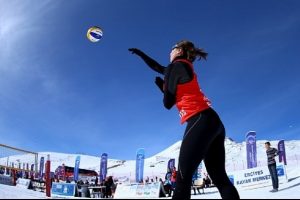 Kar Voleybolu Turu'nda Erciyes etabı sona erdi