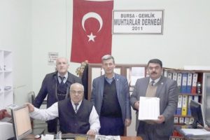 Bursa'da muhtarlardan se&ccedil;menlere &ccedil;ağrı