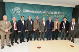 BUTTİM y&ouml;netiminden Bursa Nil&uuml;fer Belediye Başkanı Bozbey'e ziyaret