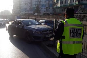 Antalyasporlu Deniz Kaddah kaza yaptı