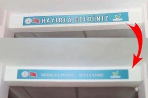Manisa'da okuldaki tabelalar i&ccedil;in inceleme