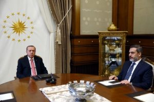 Erdoğan MİT M&uuml;steşarını kabul etti