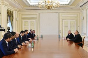 Aliyev, Bakan &Ccedil;elik başkanlığındaki heyeti kabul etti