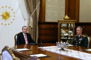 Cumhurbaşkanı Erdoğan, Akar'ı kabul etti