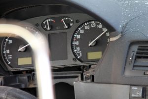 Trafik kazası sonrası ibre 160'ta takılı kaldı!