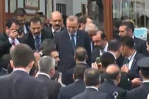 Erdoğan Cuma namazını Manisa'da kıldı