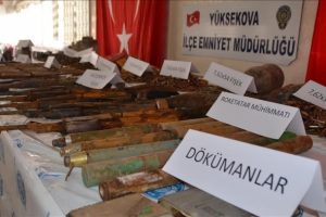 Y&uuml;ksekova'da toprağa g&ouml;m&uuml;l&uuml; m&uuml;himmat ele ge&ccedil;irildi