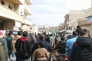 Halep'te Esed ve DEAŞ karşıtı g&ouml;steri yapıldı