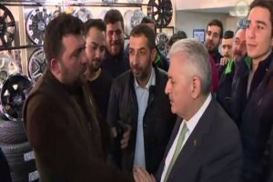 Başbakan Yıldırım esnaftan "evet" yanıtını aldı
