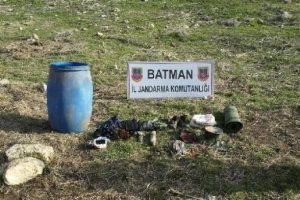 Batman Hasankeyf'te PKK sığınağı bulundu