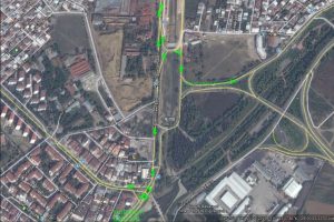 Bursa'daki Fuat Kuşçuoğlu Caddesinde trafik düzenlemesi