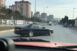 İstanbul'da yabancı plakalı trafik magandası