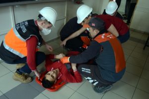 Bursa'da acil durum tatbikatı nefes kesti