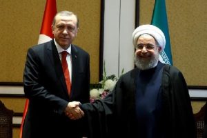 Cumhurbaşkanı Erdoğan, Ruhani ile g&ouml;r&uuml;şt&uuml;