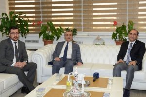 Bursa Yıldırım Belediye Başkan Edebali, MHP'li Top&ccedil;u ve Aydemir'i ağırladı