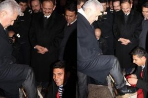 Başbakan ile ayakkabı boyacısı arasında g&uuml;ld&uuml;ren diyalog