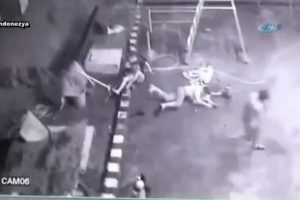 Benzin istasyonu b&ouml;yle patladı