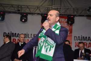 Bakan Soylu'dan Bursa'da nokta mitingi