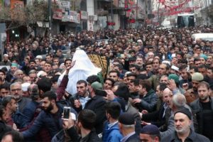 Elazığ'da Kadiri Şeyhi'nin cenazesine izdiham