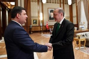 Cumhurbaşkanı Erdoğan, Ukrayna Başbakanı Groysman'ı kabul etti