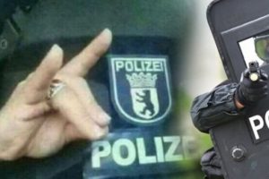 Alman polis teşkilatından sosyal medyaya d&uuml;şen ilgin&ccedil; fotoğraf