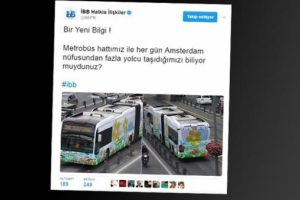 İBB'nin metrob&uuml;s tweeti olay yarattı