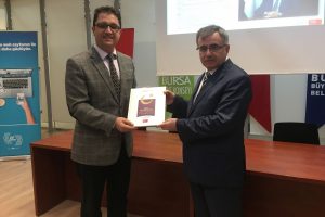 Bursa İl M&uuml;ft&uuml;s&uuml; Turan haber at&ouml;lyesinin konuğu oldu