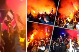 Beşiktaş'a tesislerde coşkulu karşılama