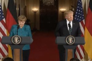 Merkel, ABD'de Trump'la g&ouml;r&uuml;şt&uuml;