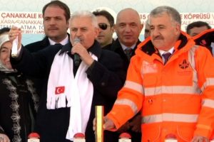 &Ccedil;anakkale 1915 K&ouml;pr&uuml;s&uuml;'n&uuml;n temeli atıldı
