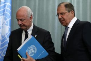 BM Suriye &Ouml;zel Temsilcisi Mistura, Lavrov ile Suriye'yi konuştu