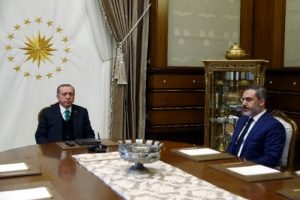 Erdoğan MİT M&uuml;steşarı Fidan'ı kabul etti