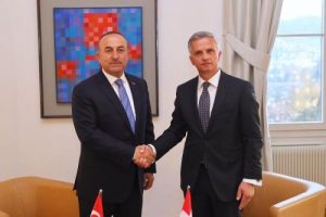 &Ccedil;avuşoğlu, İsvi&ccedil;re Dışişleri Bakanı Burkhalter'le g&ouml;r&uuml;şt&uuml;