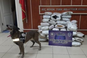 Tırın yakıt deposunda 210 kilo esrar ele ge&ccedil;irildi
