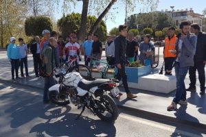 Milli bisiklet&ccedil;iye motosiklet &ccedil;arptı