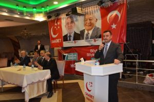 Saadet Partisi Bursa'da il&ccedil;e kongrelerini yapıyor