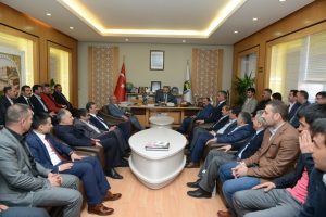 Bursa İneg&ouml;l Belediye Başkanı Aktaş Doğubayazıtlı iş adamlarını ağırladı