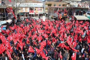 Batman'da 'Ter&ouml;re hayır, kardeşliğe evet' mitingi